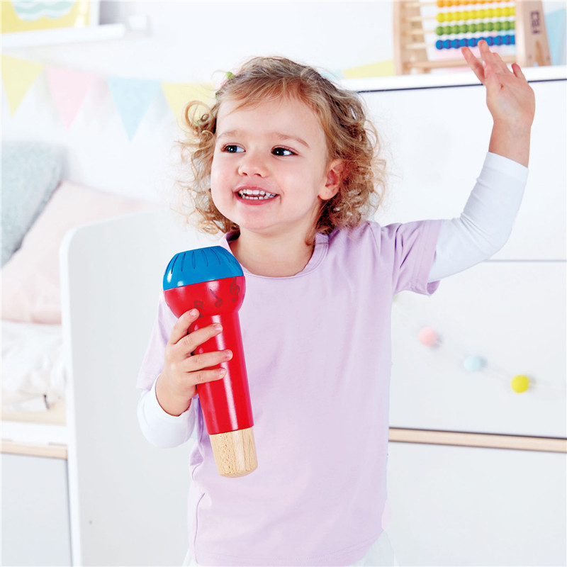 Mikrofon Echo HaPe Mighty | Mainan mikrofon amplifying baterai bebas untuk anak-anak