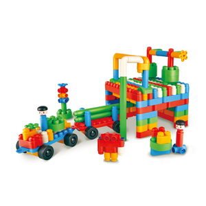Kit Surga Dinosaurus Hape PolyM | 200 Piece Building Brick Animal Toy Set dengan Figurines & Accessories