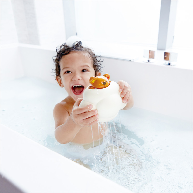 Hape Pop-Up Teddy Shower Buddy | Pemenang penghargaan kecil mainan mandi bayi untuk anak-anak