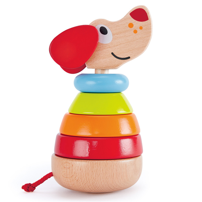 Stacker Sound Hape Pepe | Pelangi kayu stacker suara