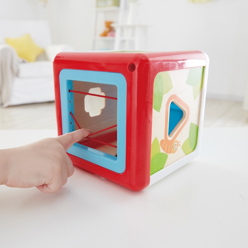 Kotak Penyortiran Bentuk HAPE | Lucu Hewan Kayu Bentuk Sorter Kotak, Bentuk Pendidikan Mainan Pengenalan Warna untuk Anak-Anak