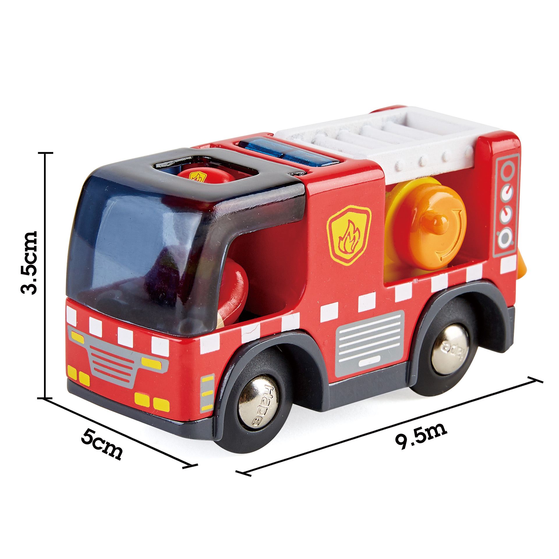 Hape Fire Truck dengan Sirene | Truk Pemadam Kebakaran 2 Bagian, Set Mainan Pemadam Kebakaran