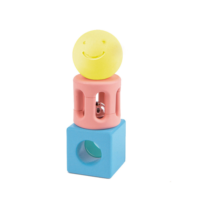 Rattle Geometris Hape | Mainan Rattle Colorful Untuk Bayi Baru Lahir, Bayi & Balita, 3 Piece Mainan Pendidikan Awal