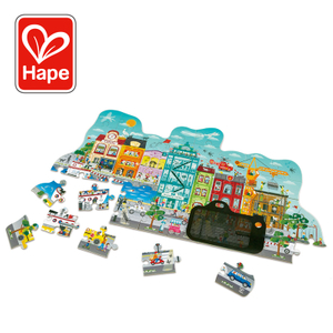 Game Karton Kota Animasi HAPE | Permainan puzzle pemecahan masalah dengan efek animasi, 49-piece
